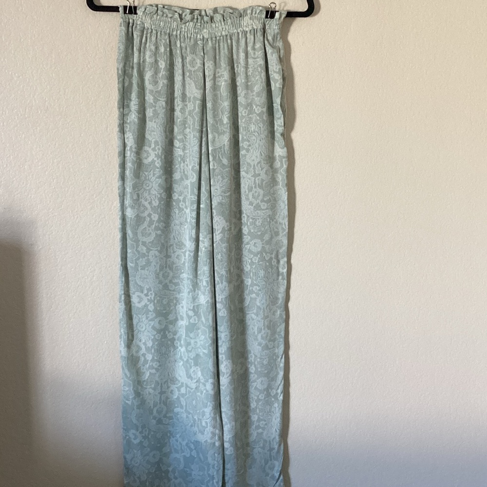 Beau Geste Julian Hsiung Light Bluish green Floral Pants